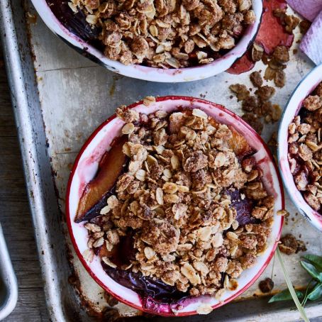 Plum Rosemary Crisp