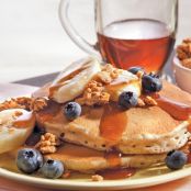 Banana Buckwheat Pancakes