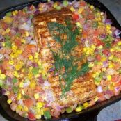 Grilled Salmon and Vegetables