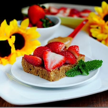 Strawberry Peanut Butter Bars