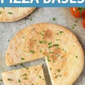 Healthy 3 Ingredient Mini Paleo Pizza Bases Crusts
