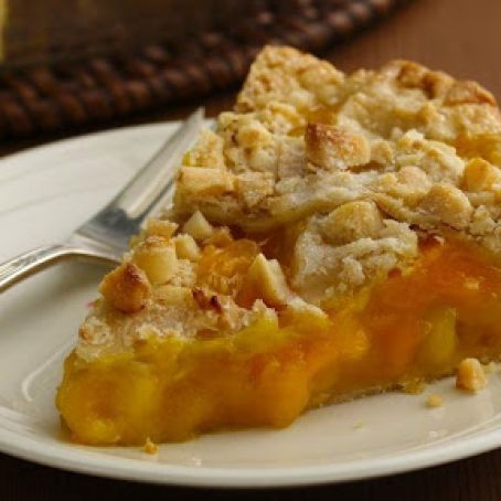 Mango Pineapple Pie with Macadamia Lattice Crust
