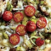 Leek and Pecorino Pizza