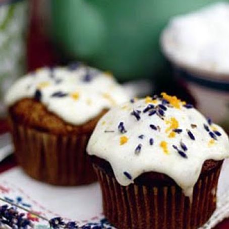 Butternut Squash Muffins with a frosty top