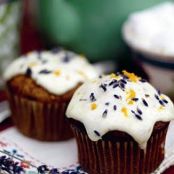Butternut Squash Muffins with a frosty top