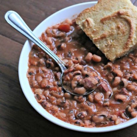 New Year's Day Slow Cooker Black-Eyed Peas