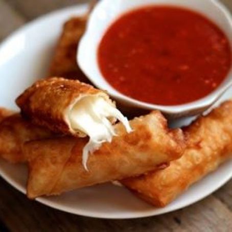 Wonton Mozzarella Sticks