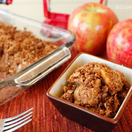pie - apple coconut crisp