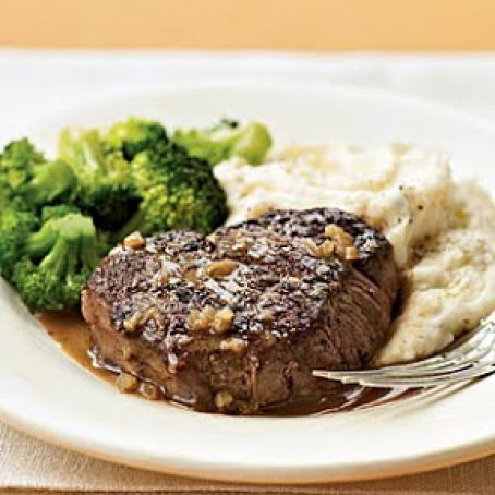 Brandy and Mustard Glazed Tenderloin Steaks