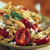 Mostaccioli with Roasted Tomato and Garlic (Cooking for 2)