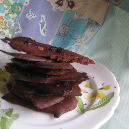 Chocolate Wafer with Cocoa Nibs and Olives