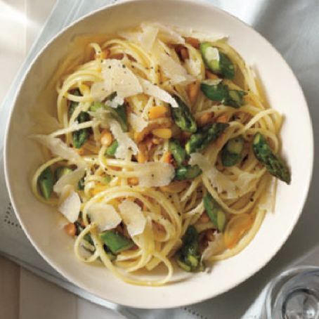 Linguini with Asparagus and Pine Nuts