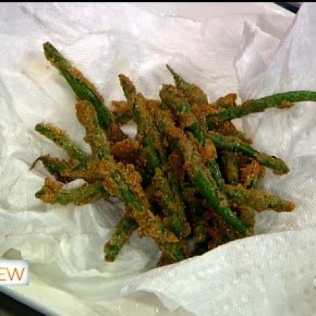 Chew:  Carla Hall's Fried Green Beans