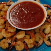 Garlicky Smoked Shrimp