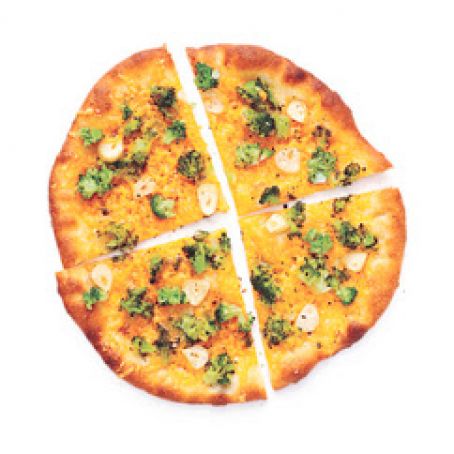 Broccoli and Cheddar Pizzas