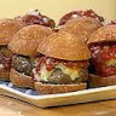Mini Chipotle Beef Burgers with Warm Fire Roasted Garlic Ketchup
