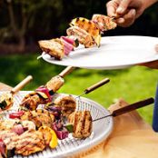 Dijon-Herb Chicken, Zucchini & Lemon Kebabs