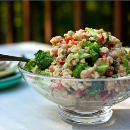 CURRIED BROWN RICE & WHEATBERRY SALAD