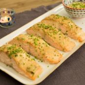 Baked Salmon with Honey Mustard Sauce