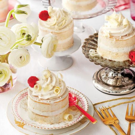 Buttermilk-Lime Mini Cakes with Vanilla-Mascarpone Buttercream