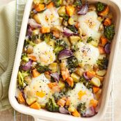 Baked Eggs with Roasted Vegetables