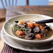 Beef Stew with Carrots and Mushrooms