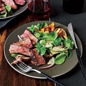 Tuscan-Style New York Strip w/Arugula Artichoke Salad
