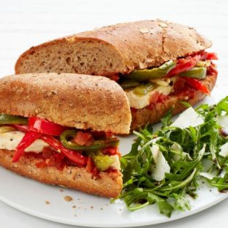 Tofu Subs with Onions and Peppers