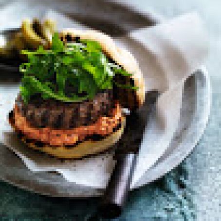 BLT Burger with Garlicky Mayonnaise