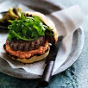 BLT Burger with Garlicky Mayonnaise