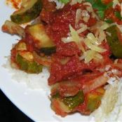 Roasted Garlic Zucchini and Tomatoes