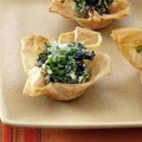 Spinach and Goat Cheese Tartlets