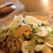 Mushroom, Celery, and Goat Cheese Salad