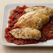 Chicken Breast Saute Puttanesca-Style (5 PointsPlus)