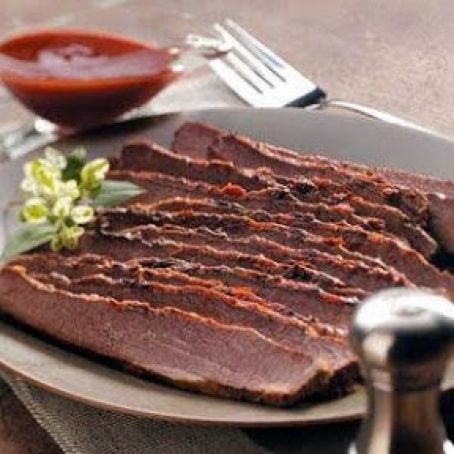Barbecued Beef Brisket (slow cooker)