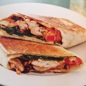 Chicken Wraps with chipotle sauce