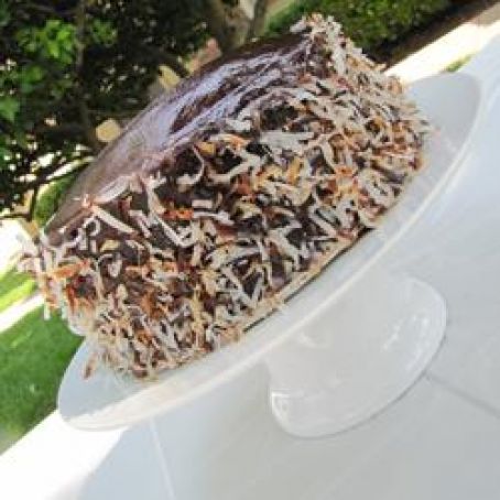 Chocolate Coconut Cream Cake