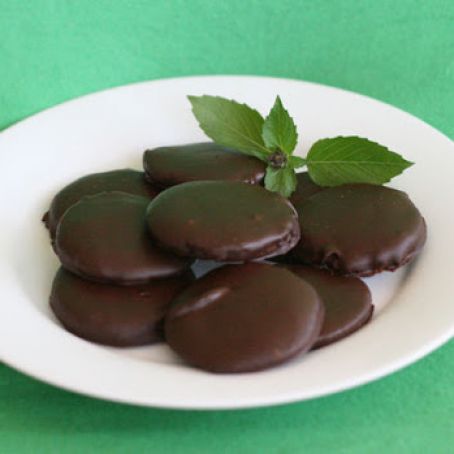 Mint, Chocolate-Covered Mint Cookies