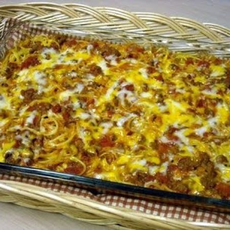 Paula Deens Baked Spaghetti