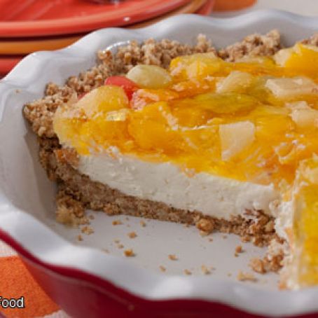 Fruit Cocktail Pretzel Pie