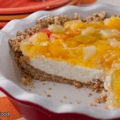 Fruit Cocktail Pretzel Pie