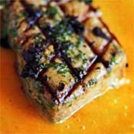 GRILLED TUNA w/MANGO HABANERO MOJO