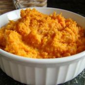 Brown sugar and cinnamon mashed sweet potatoes