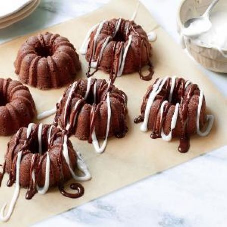 MIni-Triple Chocolate Buttermilk Pound Cakes