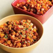 Sauteed Butternut Squash with Lemon, Walnuts, and Parsley