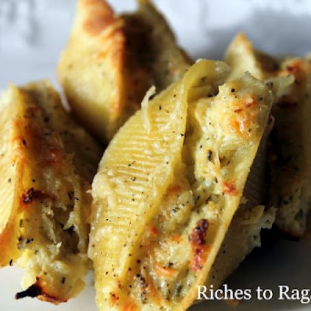 Parmesan Chicken Pesto Stuffed Shells