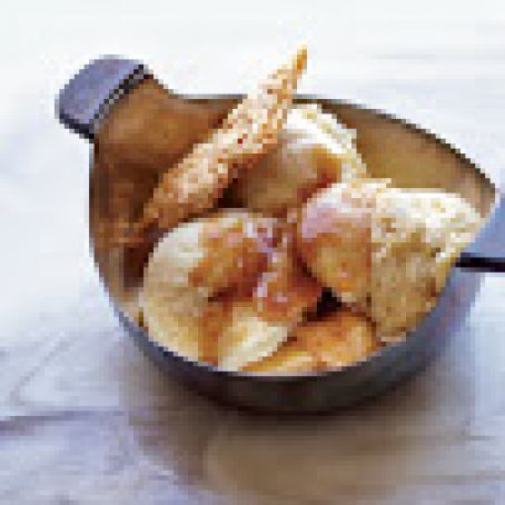 Apple Pie Sundaes with Cheddar Crust Shards