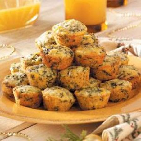 Spinach Corn Bread Bites