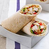 No-Cook Asian Chicken Wraps