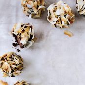 Chocolate Cupcakes with Caramel Ganache and Coconut